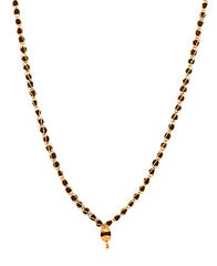 BeBold Religious Gold Brass Rudraksha Pendant Big Short link Chain Men and Boys